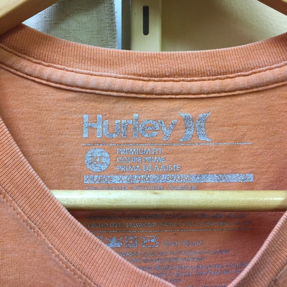 Orange Hurley Shirt XL - Picture 3 of 6